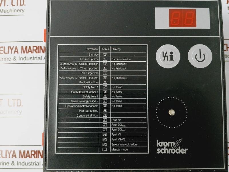 Krom Schroder Bcu370Qfeu1D1 Burner Control Unit 34337427