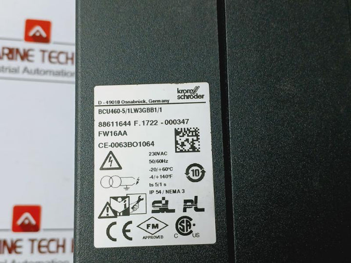 Krom Schroder Bcu460-5/1Lw3Gbb1/1 Burner Control Unit Ks88611644