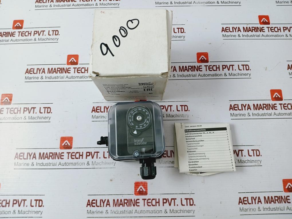 Krom Schroder Dl150A-31 Air Pressure Switch 250Vac 5A Ip54 -20/+80°C