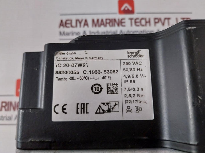Krom Schroder Ic 20-07W2T Actuator 230 Vac 50/60 Hz