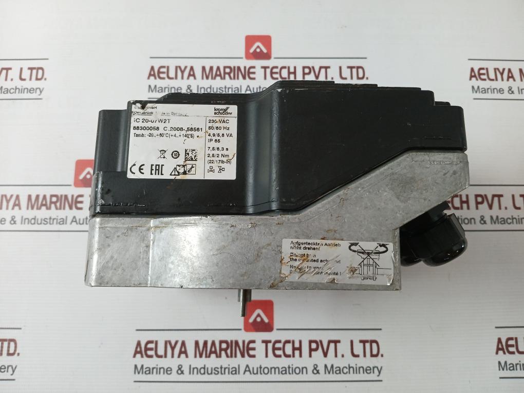 Krom Schroder Ic 20-07W2T Actuator 230Vac 50/60Hz 4.9/5.8Va Ip65