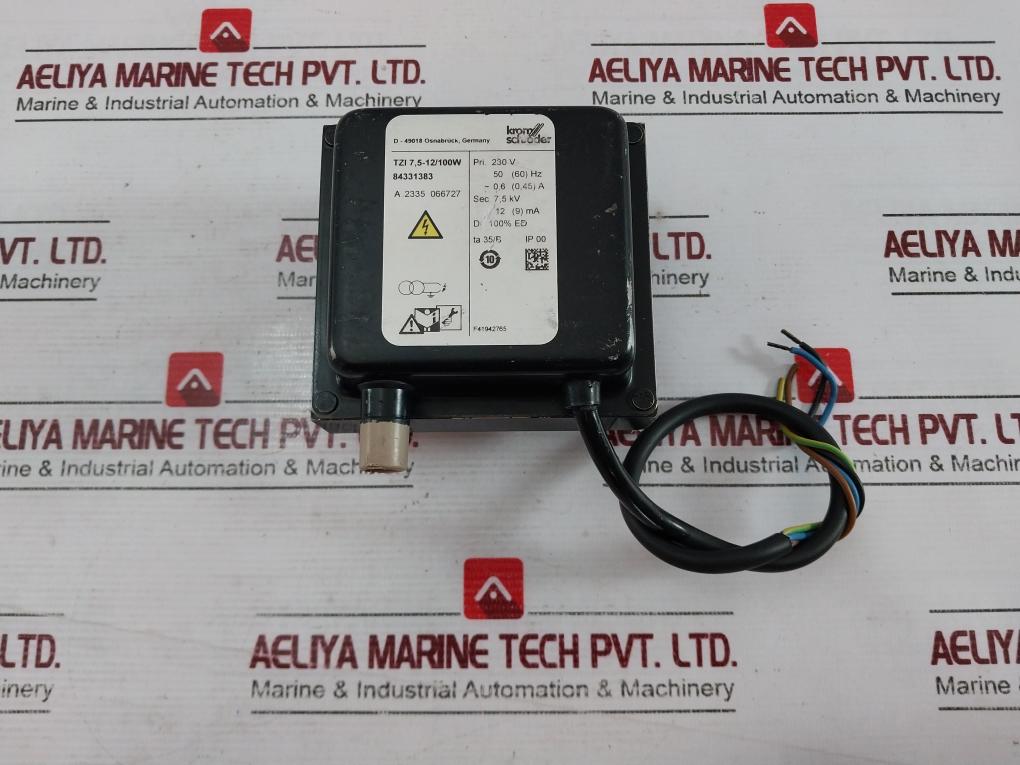 Krom Schroder Tzi 7,5-12/100W Ignition Transformer F41942765 50 (60) Hz