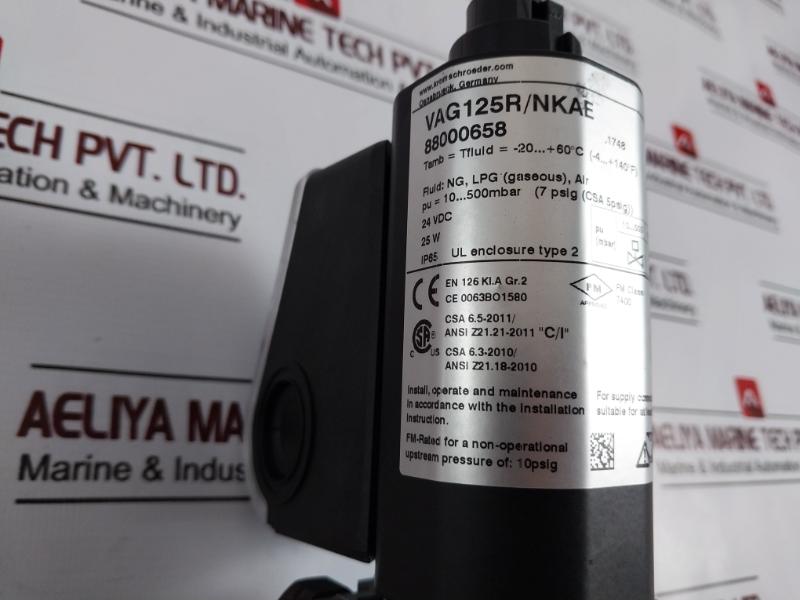 Krom Schroder Vag 125R/Nkae Pressure Regulator With Double Solenoid Valve 24 Vdc