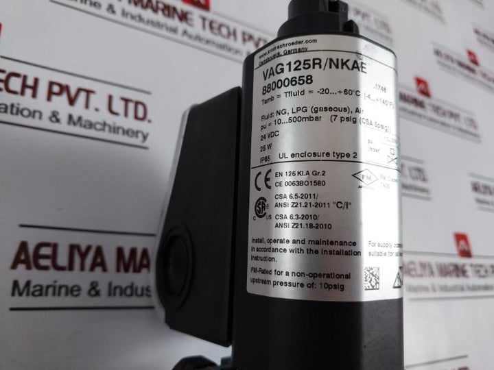 Krom Schroder Vag 125R/Nkae Pressure Regulator With Double Solenoid Valve 24 Vdc
