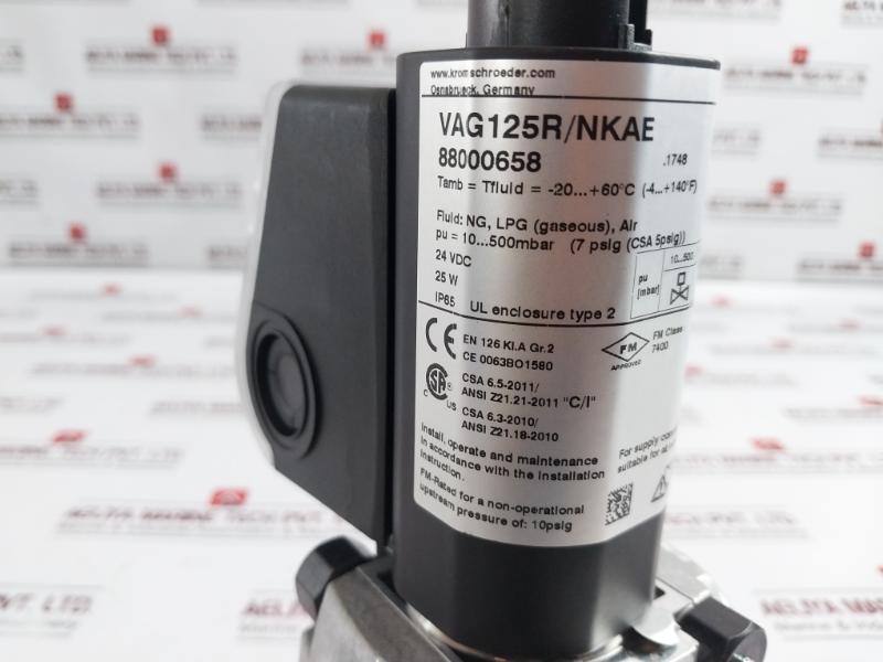 Krom Schroder Vag 125r/nkae Pressure Regulator Double Solenoid Valve 0.500 Mbar