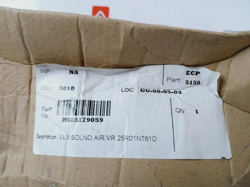 Krom Schroder VR 25R01NT61D Air Solenoid Valve 85279059 150 MBAR IP54 KS85279059
