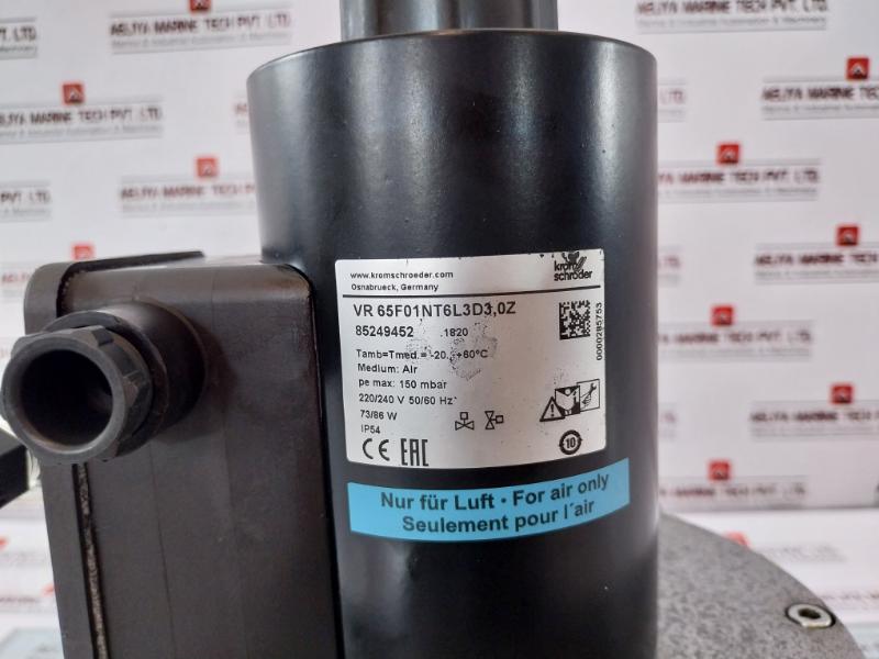 Krom Schroder Vr 65f01nt6l3d3,0z Air Solenoid Valve 220/240v 50/60hz 0000285753