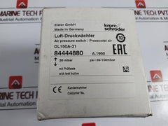 Kromschroder Dl150A-31 Air Pressure Switch 84444880 250 Vac 30-150 Mbar