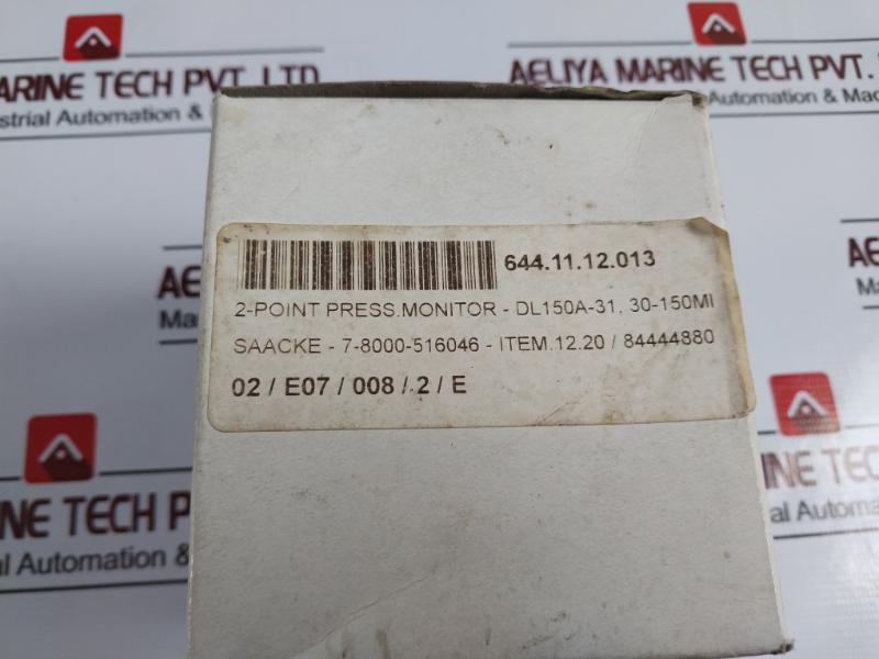 Kromschroder Dl150A-31 Air Pressure Switch 84444880 250 Vac 30-150 Mbar