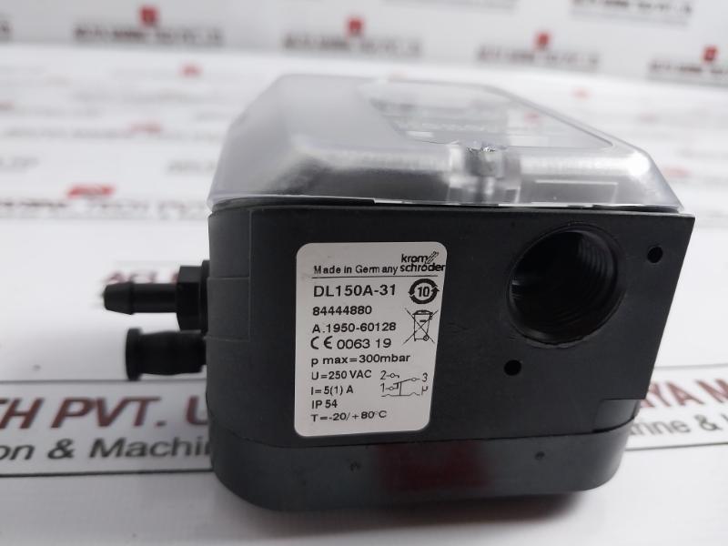 Kromschroder Dl150A-31 Air Pressure Switch 84444880 250 Vac 30-150 Mbar