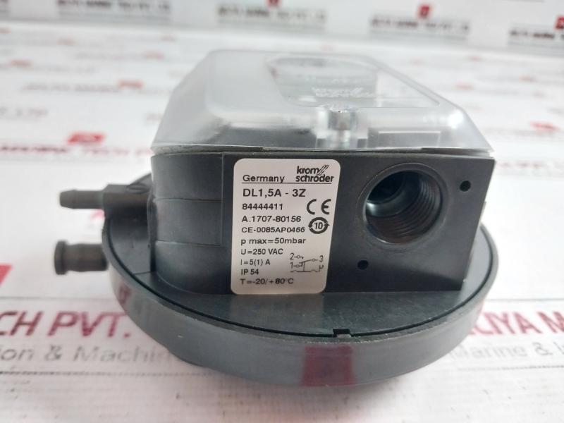 Kromschroder Dl1,5A-3Z Pressure Switch For Air A.1707-80156 Ce-0085Ap0466