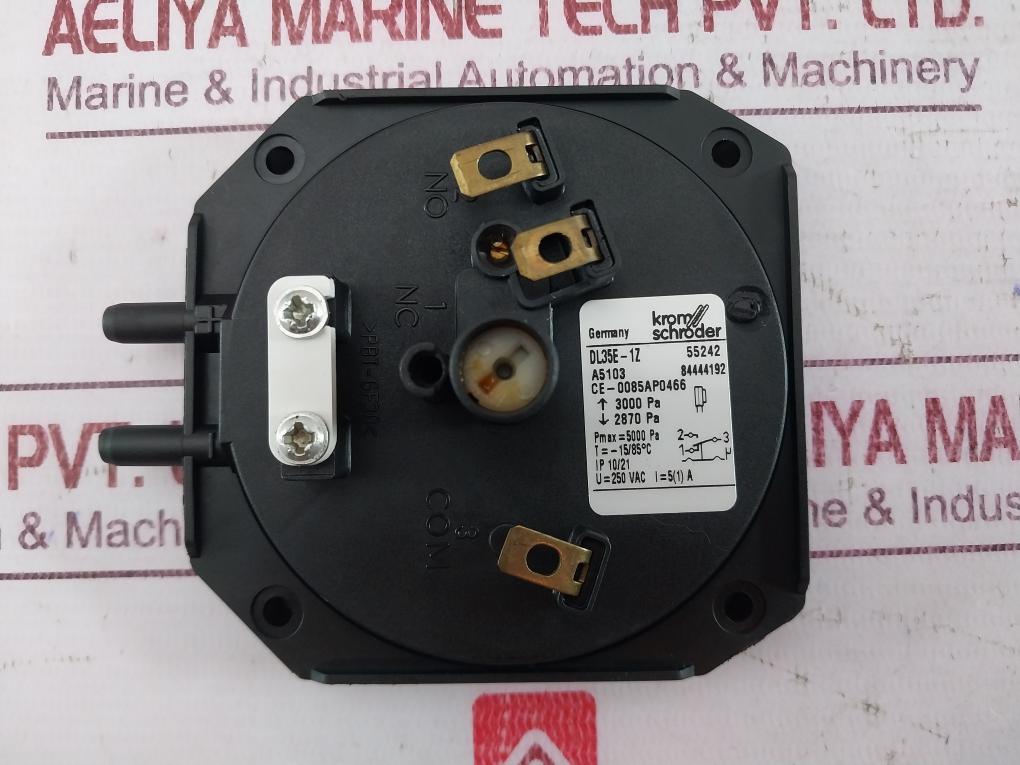 Kromschroder Dl35E-1Z Pressure Switch 250Vac 5A 5000Pa