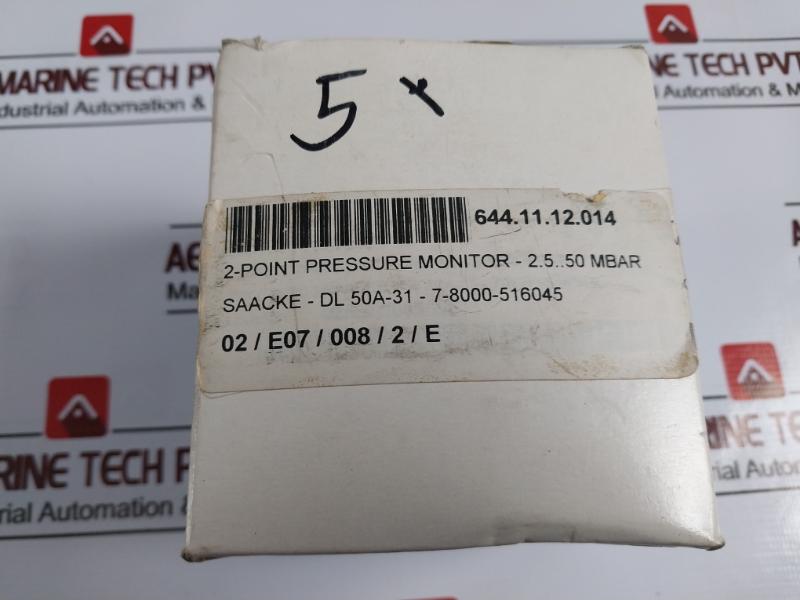 Kromschroder Dl50A-31 Pressure Switch 84444490 300 Mbar Ip 54 250 Vac