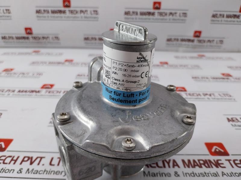 Kromschroder Gdj 15R04-0L Gas Valve Air Pressure Regulator P1:P2+5Mb-400Mbar