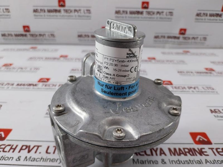 Kromschroder Gdj 15R04-0L Gas Valve Air Pressure Regulator P1:P2+5Mb-400Mbar
