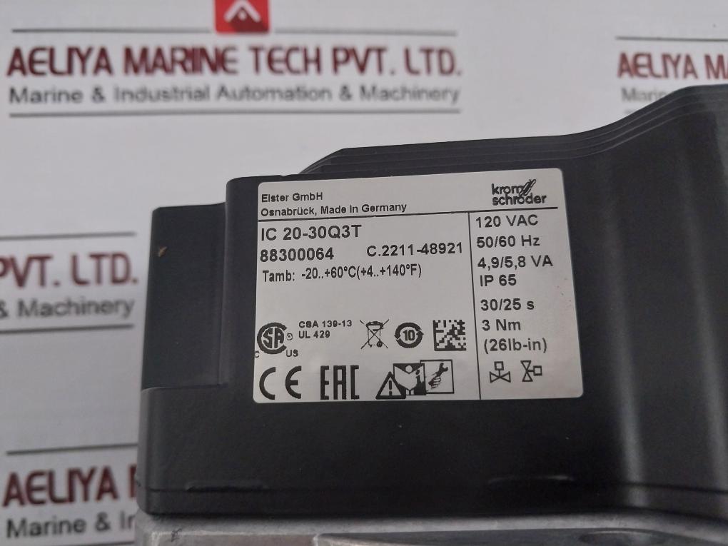 Kromschroder Ic 20-30Q3T Actuator 88300064 120Vac 50/60Hz