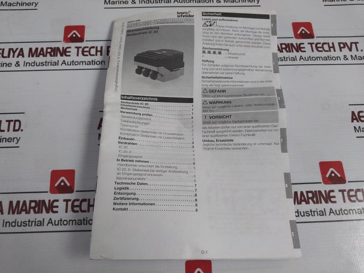 Kromschroder Ic 20-30Q3T Actuator 88300064 120Vac 50/60Hz