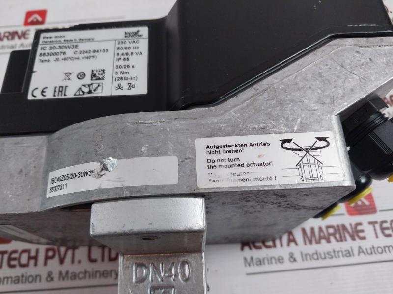 Kromschroder Ic 20-30W3E Actuator 88300076 230 Vac 50/60 Hz Ibg40Z05/20-30W3E
