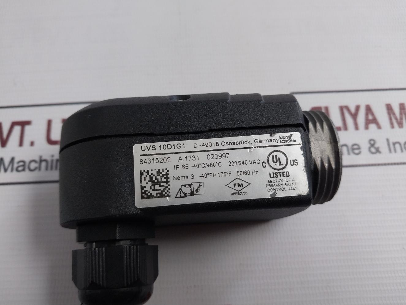 Kromschroder Uvs 10D1G1 Flame Detector 220/240Vac