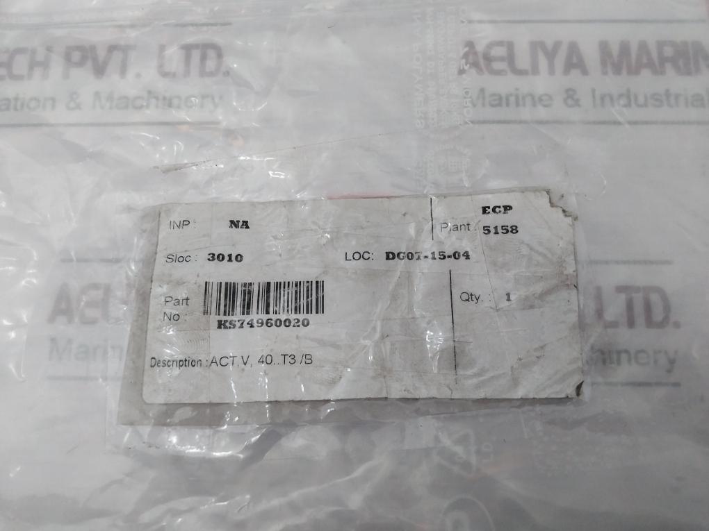 Kromschroder V 40 T3 Gas Solenoid Valve 220/240V 50/60Hz Ks74960020