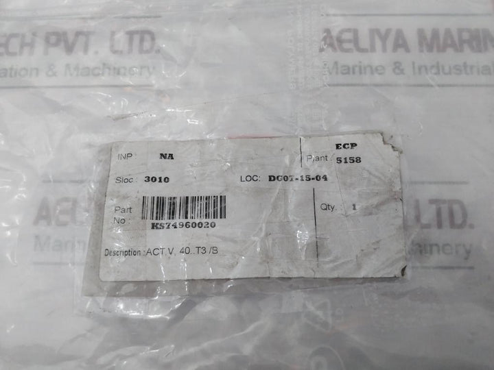 Kromschroder V 40 T3 Gas Solenoid Valve 220/240V 50/60Hz Ks74960020