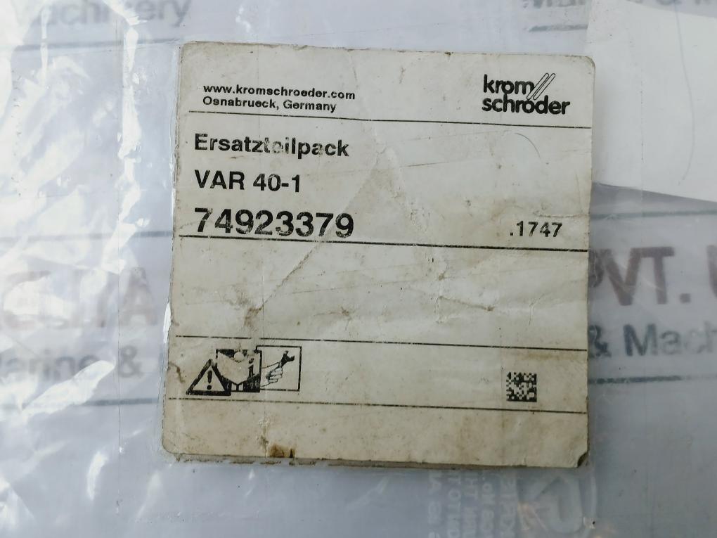 Kromschroder Var 40-1 Circulation Pressure Control And Relief Regulator Var