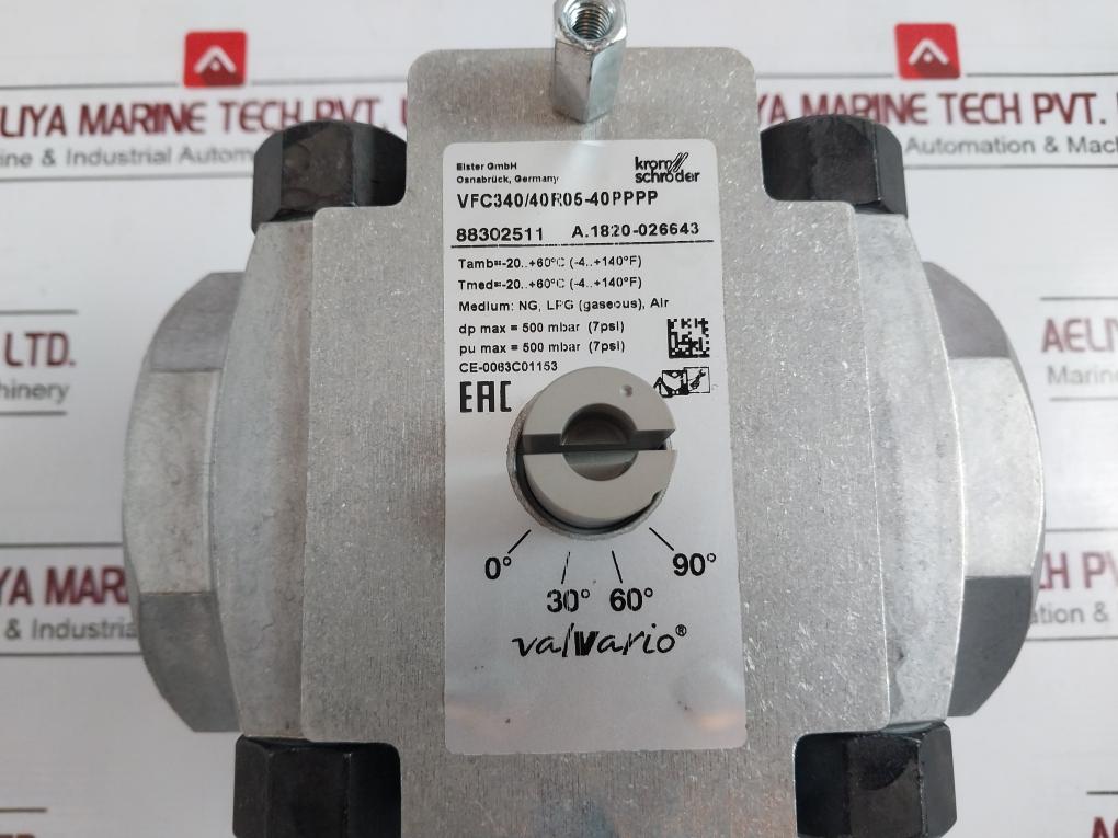 Kromschroder Vfc340/40R05-40Pppp Linear Flow Control 88302511
