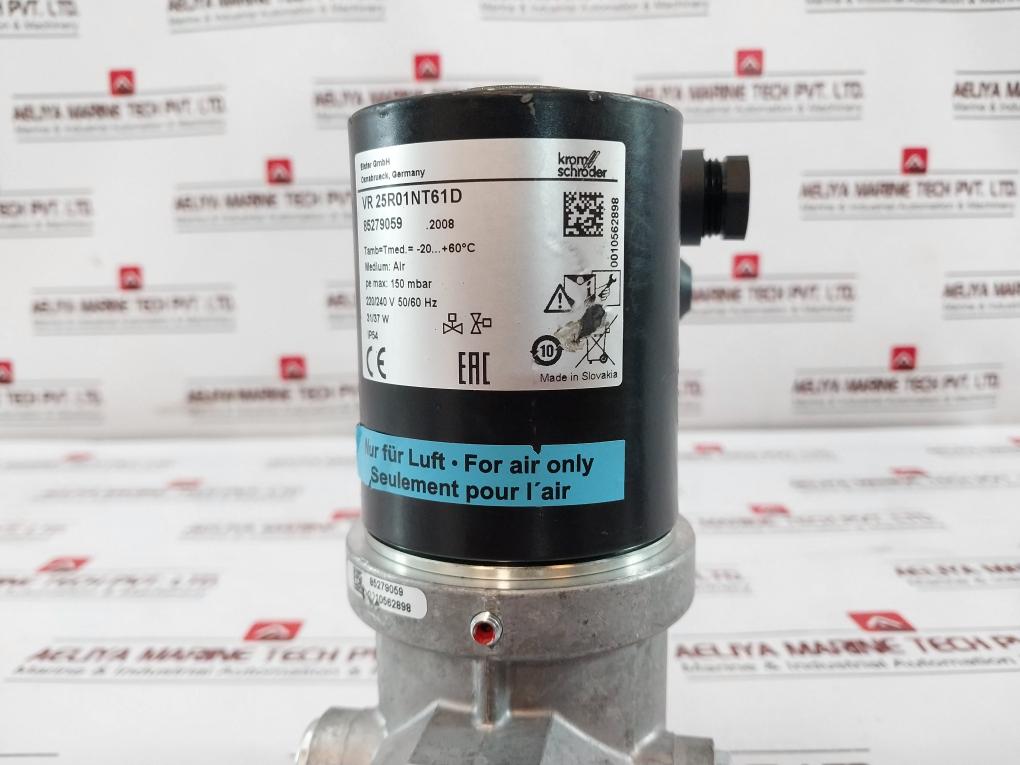 Kromschroder Vr 25R01Nt61D Air Solenoid Valve 85279059 150 Mbar 220/240V 50/60Hz