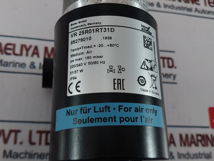 Kromschroder Vr 25R01Rt31D Air Solenoid Valve Ks85279010