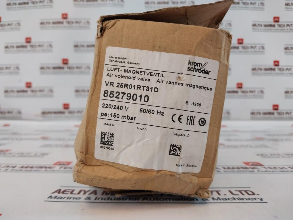 Kromschroder Vr 25R01Rt31D Air Solenoid Valve Ks85279010