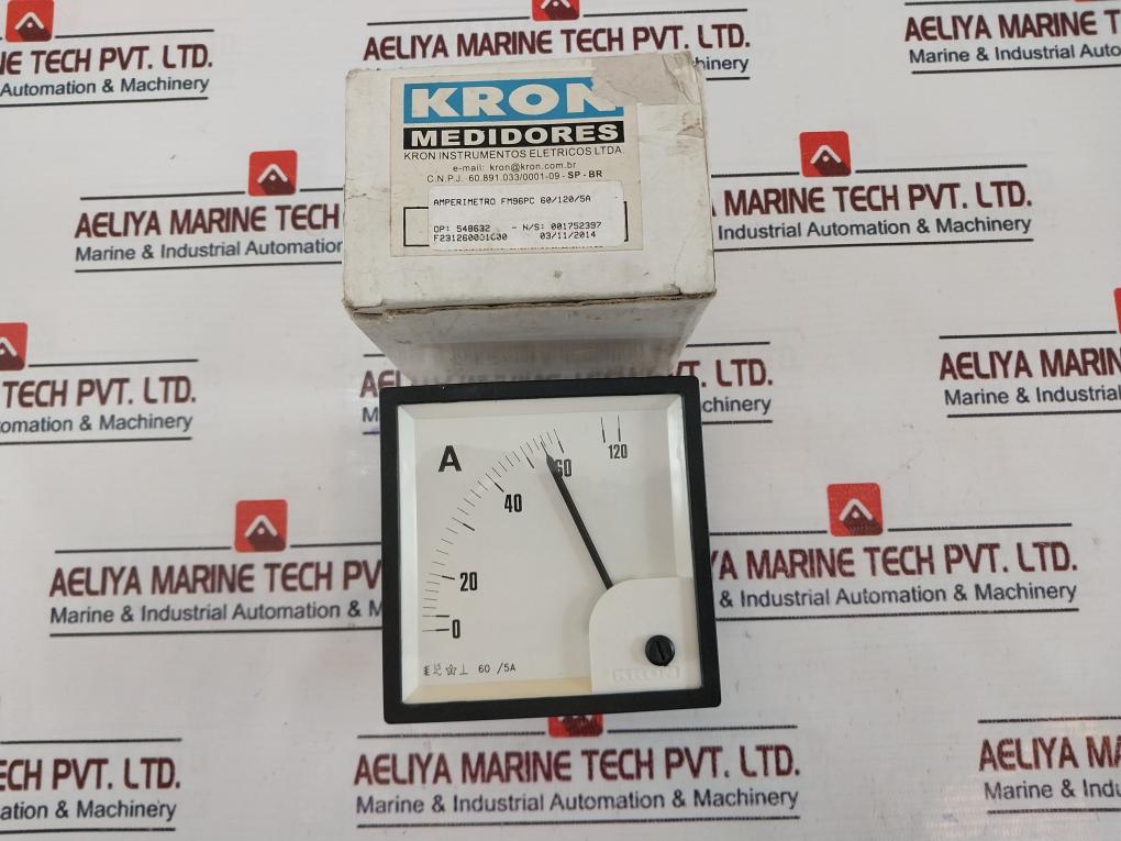 Kron Fm96Pc Ammeter 0-60/120A