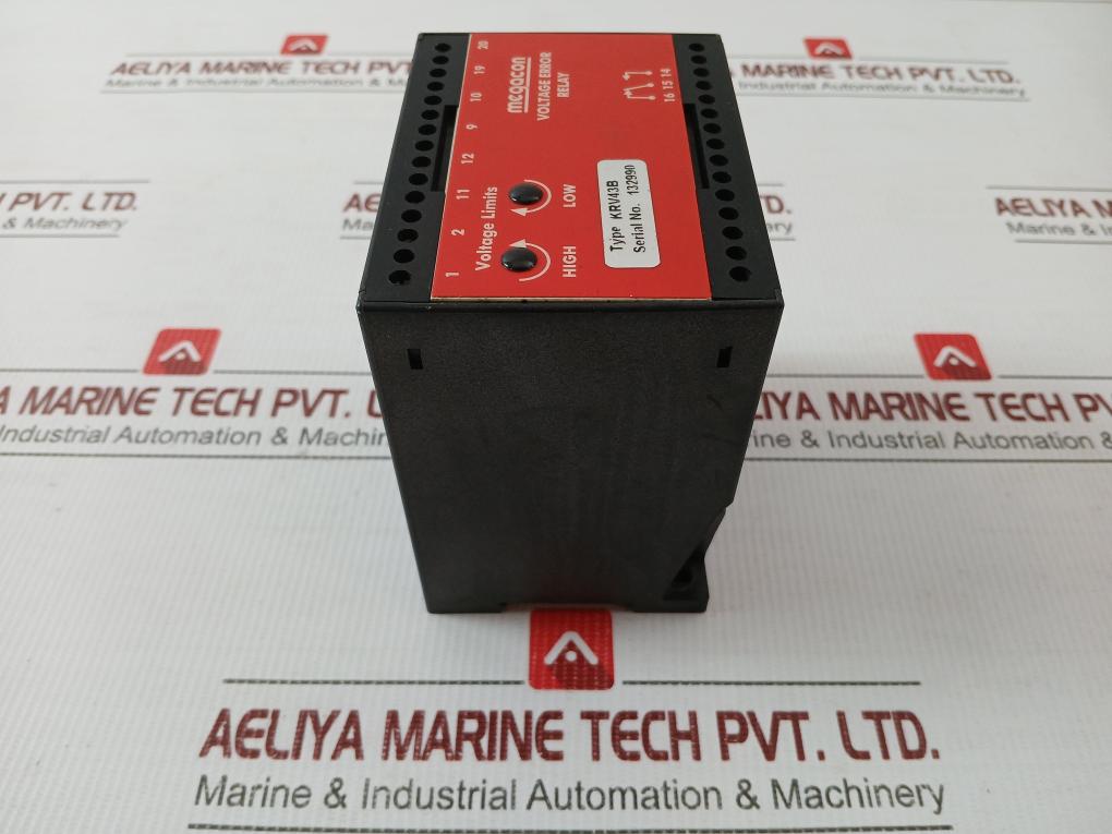 Krv43B Megacon Voltage Error Relay 100/120V 50/60Hz