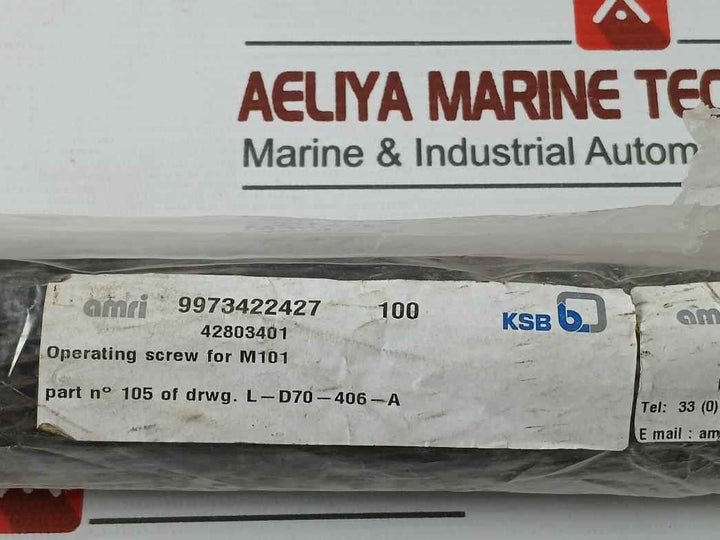 Ksb 9973422427 Operating Screw L-d70-406-a