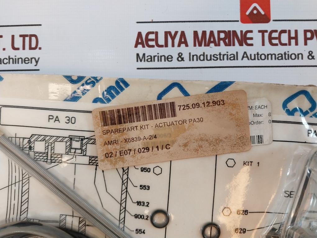 Ksb Amri Ft-h18-081-c-1 Actuator Spare Part Kit Pa30 X6839-a-2/4