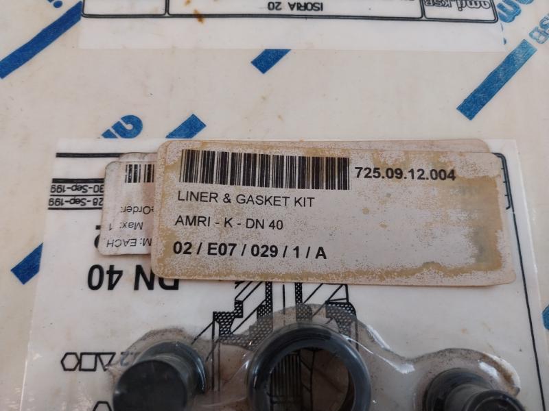 Ksb Ft-a7-023-b Liner And Gasket Kit For Butterfly Valve Amri Dn 40 Isoria 20