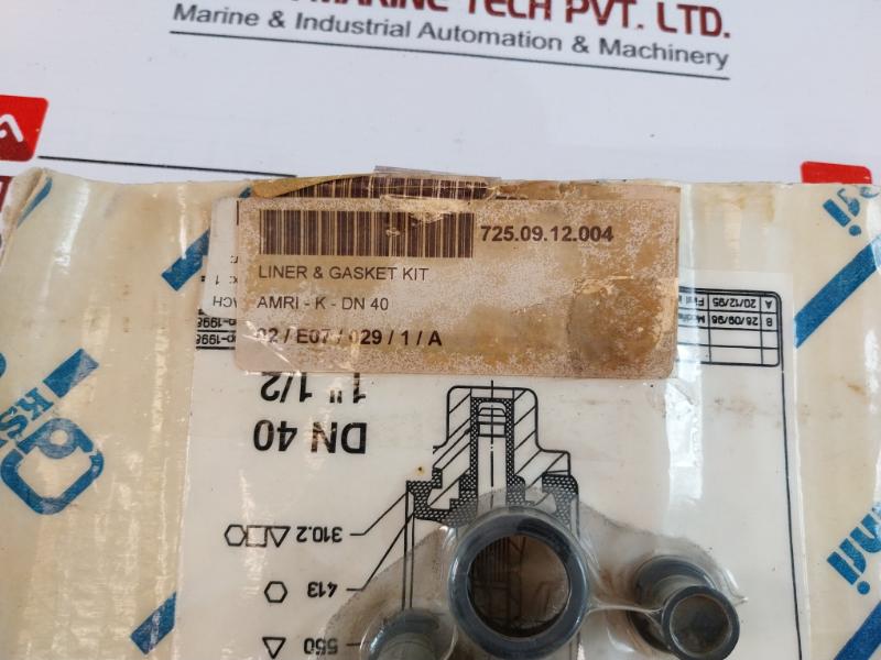 Ksb Ft-a7-023-b Liner And Gasket Kit For Butterfly Valve Amri Dn 40 Isoria 20