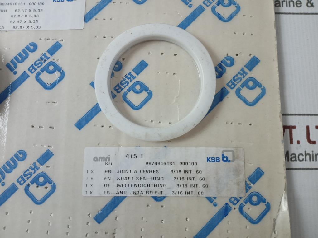 Ksb 42099991 Shaft Sealing Kit Flange 18" Bwse 18" 3/16 Int.60 16/18In