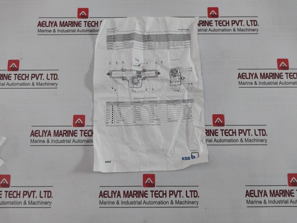 Ksb 42385858 Spare Parts Kit Nbr 80 9974900765