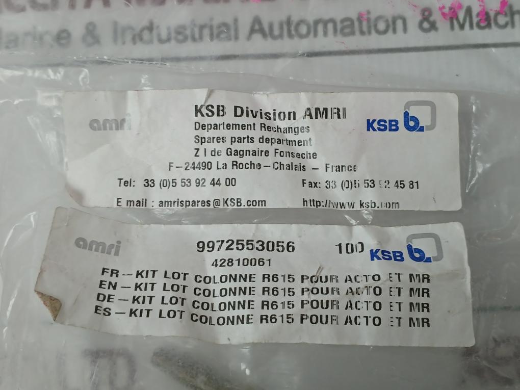 Ksb 42810061 Column Kit Acto & Mr Valve