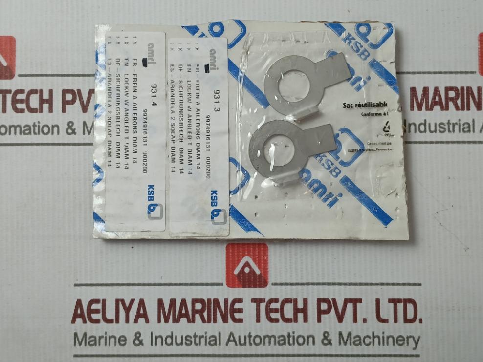 Ksb 9974916131 En Lock Washer With Angled T Diam 14