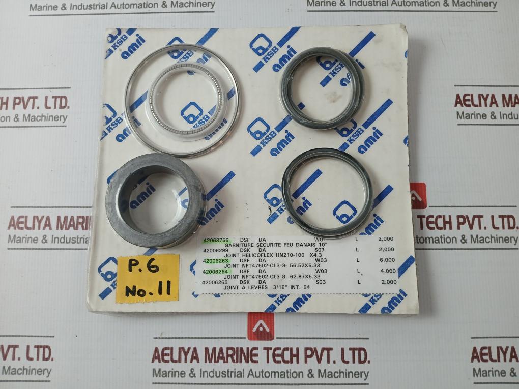 Ksb Amri 42068756 Mechanical Seal Kit 42006263 Dsf Da W03 L 6,000