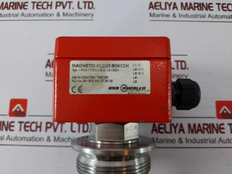 Ksr Kuebler Arv2-voou-l500/12-v52a Magnetic Float Switch