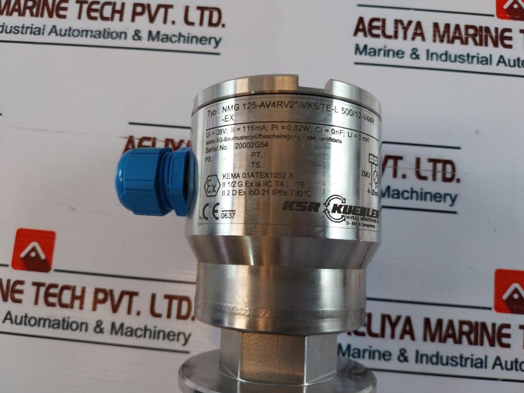Ksr Kuebler Nmg 125-av4rv2“-vk5/te-l 500/12-v44r-ex Level Sensor 000404
