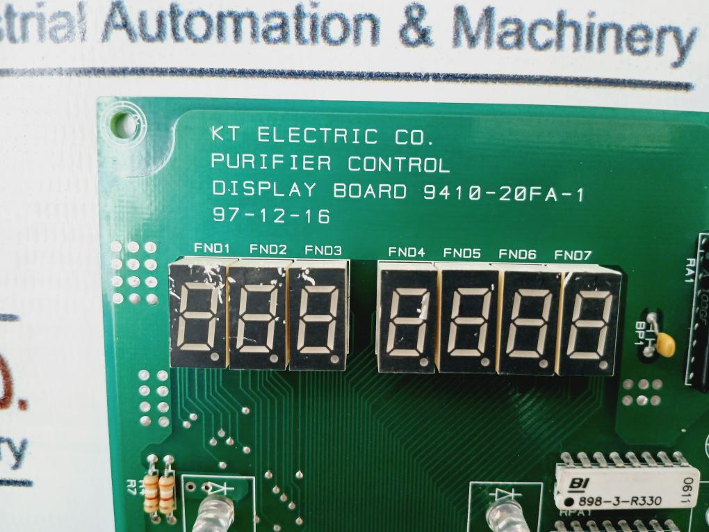 Kt Electric 9410-20Fa-1 Purifier Control Display Board