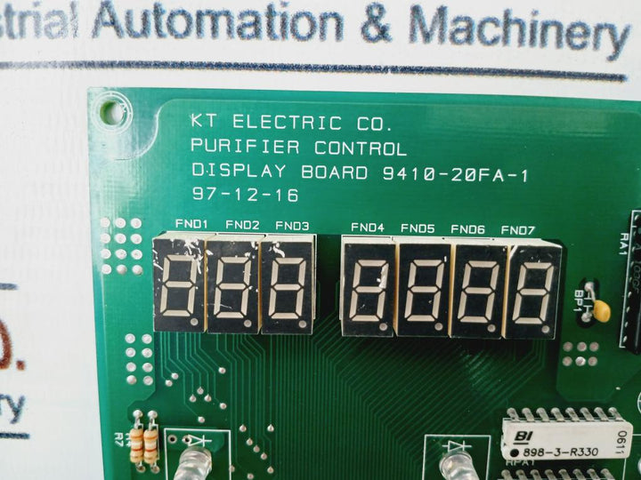 Kt Electric Purifier Control 9410-20Fa-1 Display Board