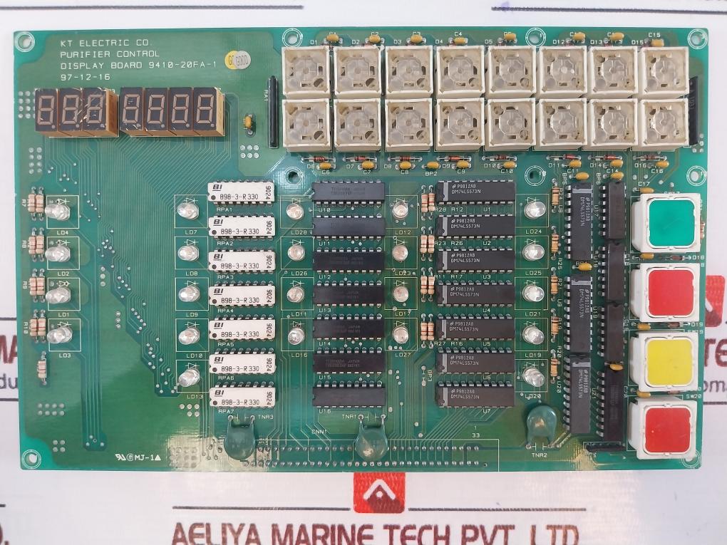 Kt Electric 9410-20Fa-1 Purifier Control Display Circuit Board