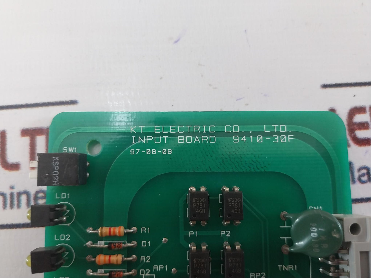 Kt Electric 9410-30F Input Circuit Board 97-08-08
