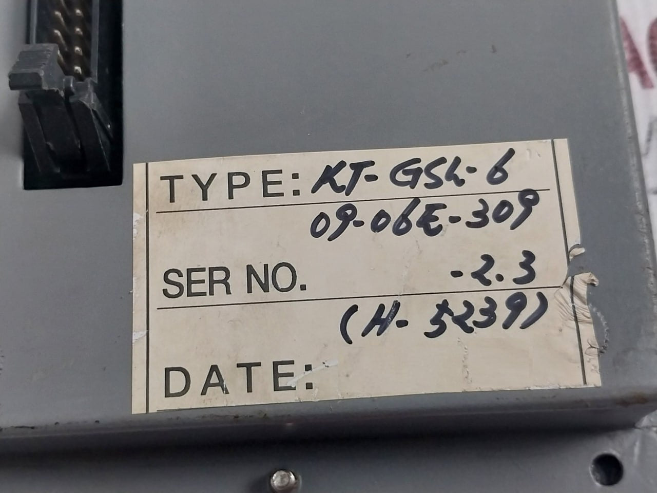 Kt Electric Kt-gsl-6 Indicator Panel 09-06E-309 H-5239