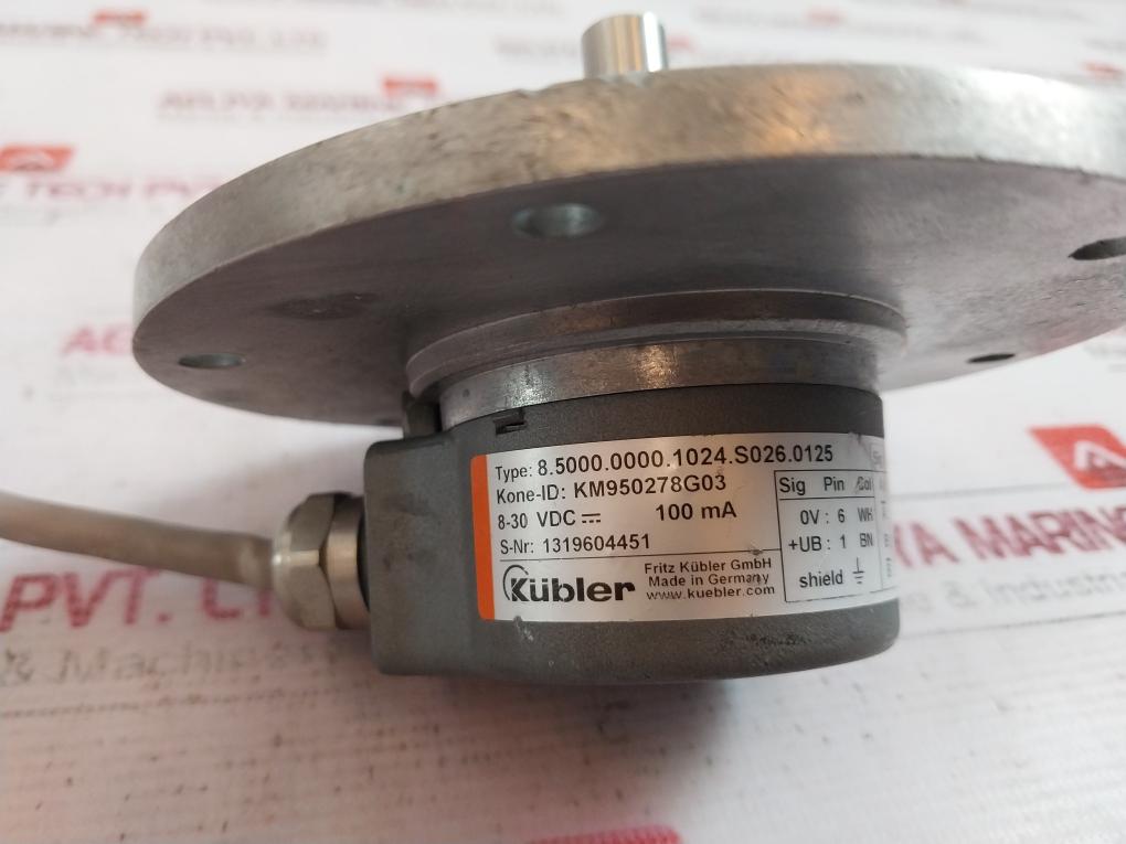 Kubler 8.5000.0000.1024.S026.0125 Incremental Encoder 8-30Vdc 100Ma