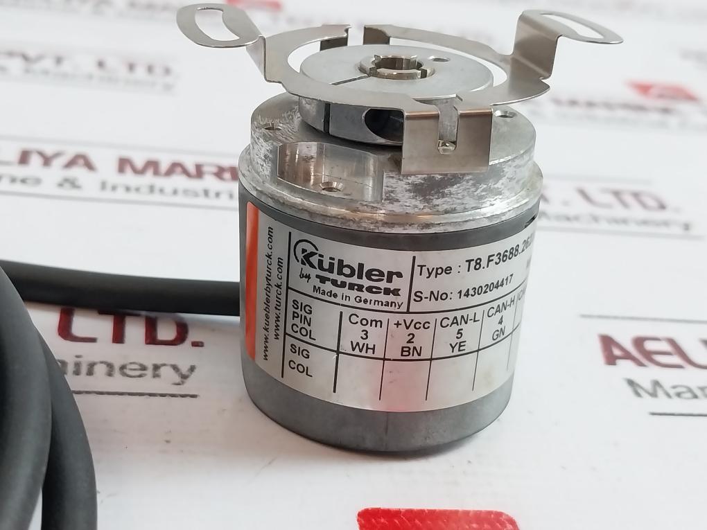 Kubler T8.F3688.2623.2112 Encoder Absolute Multiturn W/ 5 Meter